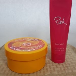 The Body Shop Mango Body Butter & Pink body Lotion